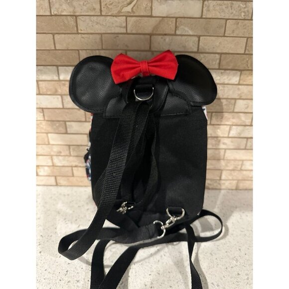 Disney‎ Minnie Mouse Faux Leather Mini Backpack Purse Cross-body Small bag 10\